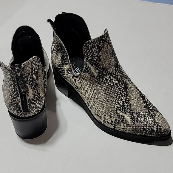 COPY - BLONDO SZ 7.5M WESTERN SNAKESKIN ANKLE BOOTS WATERPROOF COWBOY POINTY TO… - Picture 13 of 16